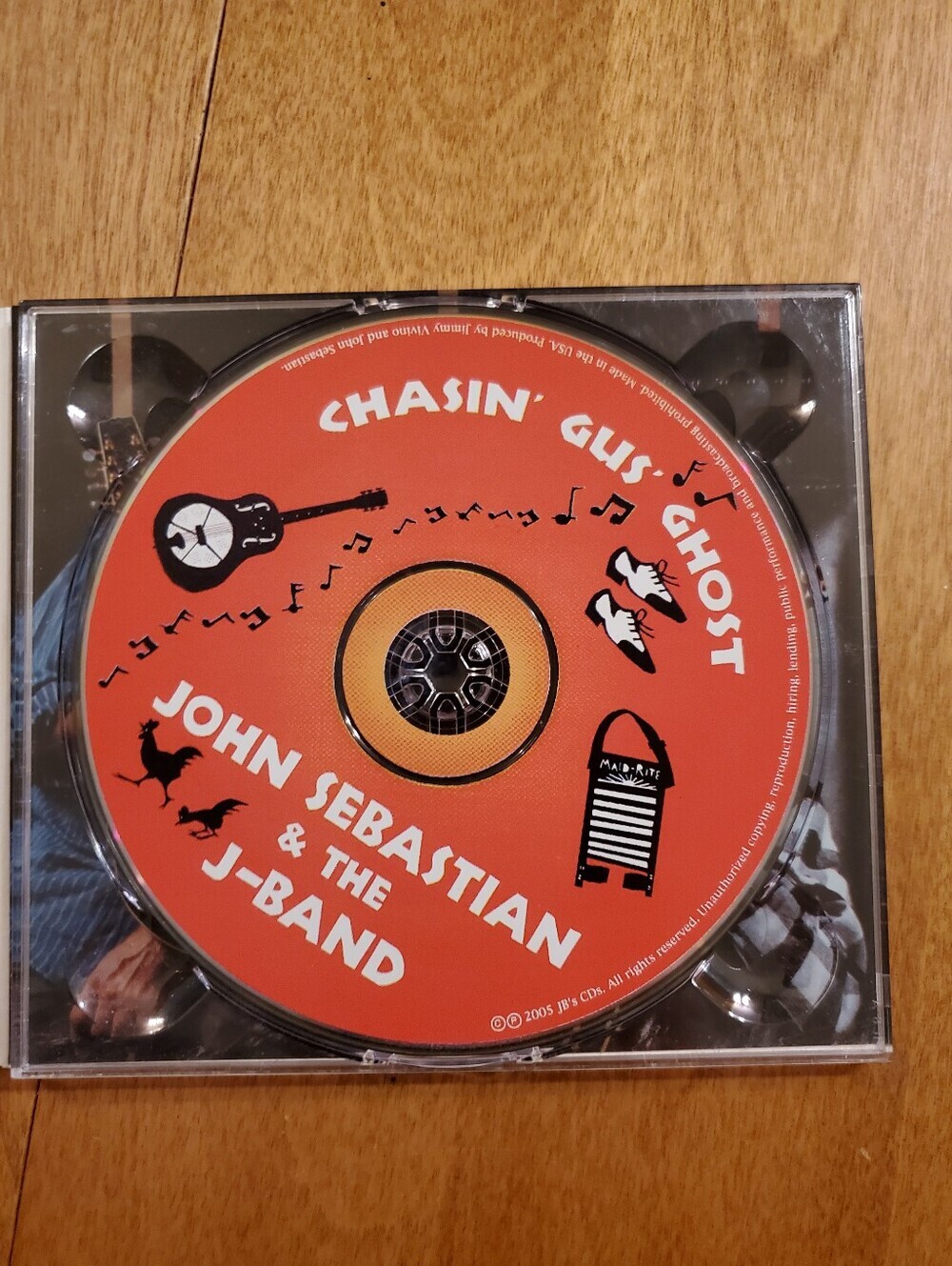 SIGNED John Sebastian & The J Band CD Chasin Gus Ghost Vintage - Picture 2 of 4